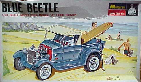 1929 Ford Model A Roadster Pickup Blue Beetle